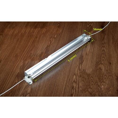 AC220V carbon infrared heating lamp carbon infrared heater infrared baking curing lamp 600-1000W