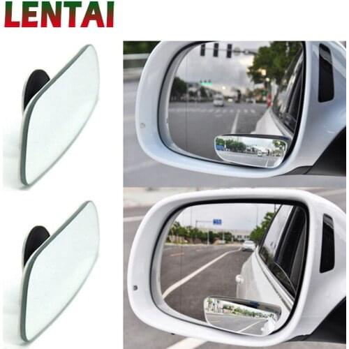 LENTAI 1Set Car Rearview Mirror 360 Wide-angle Lens For Fiat Punto 500 Volkswagen VW Polo Passat B7 B8 Golf 5 6 7 Touran Tiguan
