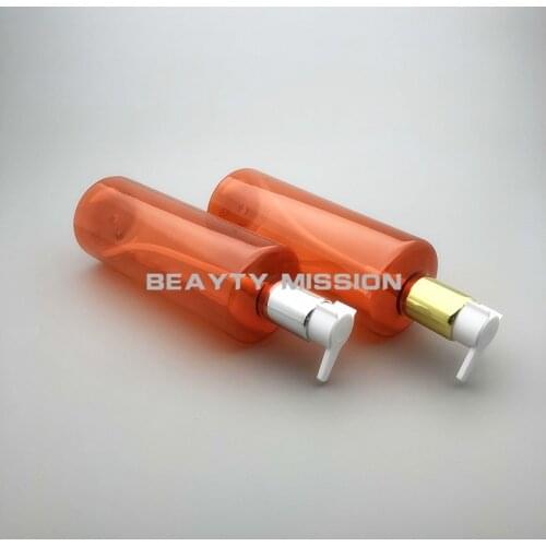 BEAUTY MISSION 12 pcs/lot 500ml Red Lotion Bottle Pump Large Size High-grade for Shower Gel Shampoo Plastic Empty Bottle