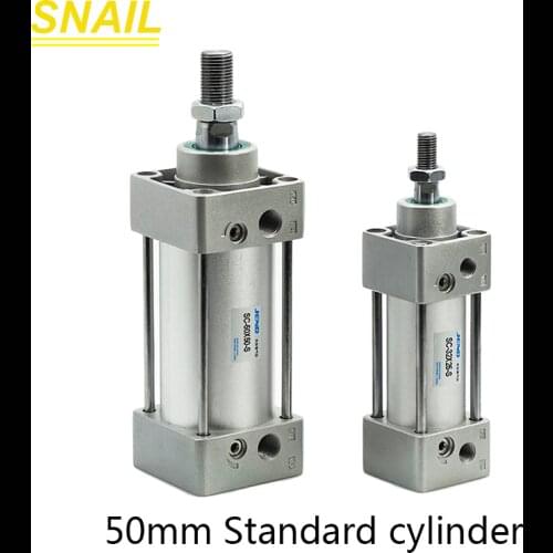 Diameter 50mm,standard magnetic cylinder, Stroke 25 50 75 100 125 150 175 200 mm For mechanical and pneumatic components