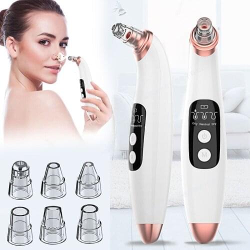 Blackhead Remover Electric Vacuum Suction Nose Cleaner T Zone Deep Pore Acne Pimple Removal Beauty Facial Skin Care Tool Machine