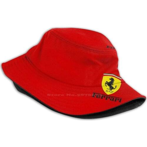 Small Logo Shield Black Causal Cap Buckets Hat Logo Car Racing Italy Italian Testarossa F40 Abarth Alfa Romeo Drifting Sport