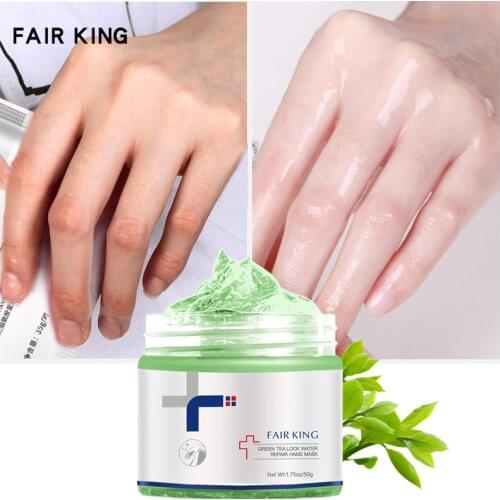 Green Tea Lock Water Repair Hand Mask Nourish Anti-aging Moisturizing Whitening Exfoliating Calluses Hand Film Hand Cream 50G