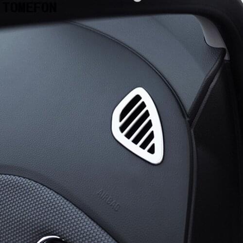 For Chevrolet Cruze 2017 2018 Stainless Steel Matte Interior Air Conditioning Outlet Cover Decoration Car-Styling 2Pcs