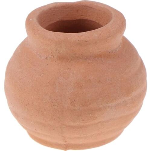 1:12 Mini Ceramics Flowerpot Simulation Furniture Flower Pot for Doll House Decoration 1/12 Dollhouse Miniature Accessories