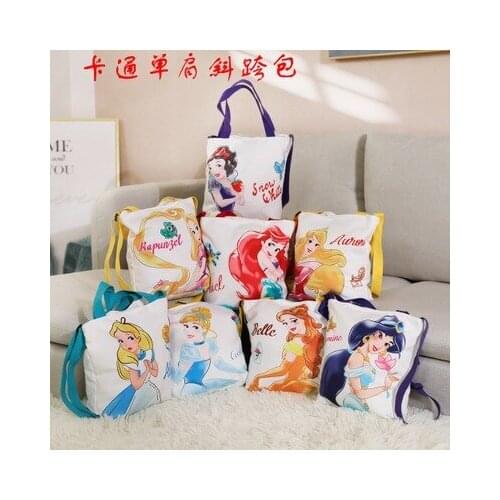 Disney Princess Snow Anime Figures Cartoon Product Cosplay Accessories Casual Shoulder Bag Gifts Unisex