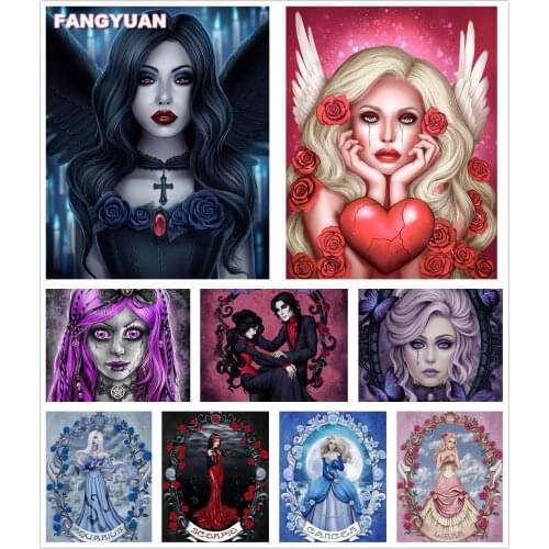 Crying Female 5D Diy Diamond Painting Accessories Broken Heart Full Drill Diamond Embroidery Mosaic Cross Stitch Kit Home Decor