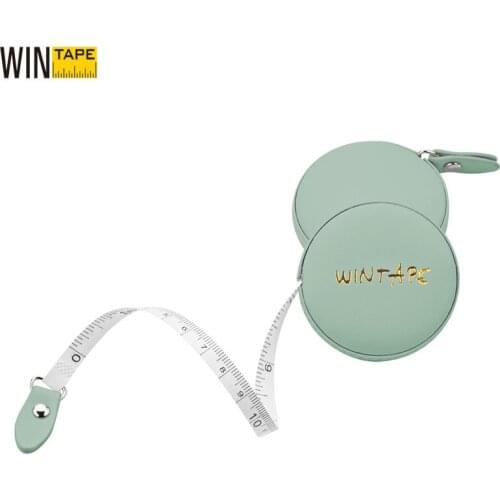 WINTAP Portable PU Leather Retractable Meter Ruler For Sewing Tailor Fabric 1.5m/ 60inch Roll Tape Measure DIY Measuring Tools