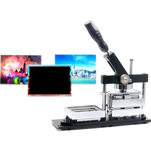 Rectangle shape 80*53cm fridge magnet button badge making + 80*53mm paper cutter + 100pcs fridge magnet component