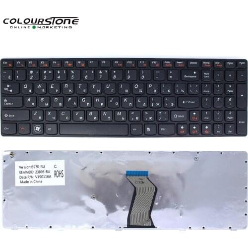 RU Laptop keyboard for LENOVO b590 V570 Z570 Z575 B570A B570G B575 B575A B580 25013347 with black frame MP-10A33SU-686