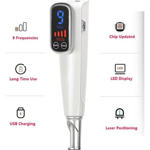 Handheld Laser Picosecond Instrument Beauty Tool Eyebrow Wash Machine Tattoos moles spots removal Pen Touch Screen Blue Light