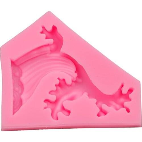 Wave Shaped Silicone Mold Cake Decorating Tools Chocolate Paste Soap Mold Kitchen Baking Tools