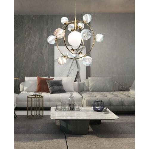 Nordic minimalist creative clothing store, star chandelier, living room, restaurant, bar, hotel, bedside bedroom, light luxury