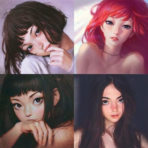 Three Ratels CDM288 Portrait Anime characters wall stickers home decoration living room car hood sticker laptop decal