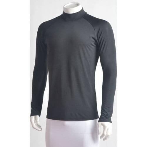 Adult/Mens Latin Dance Top For men Ballroom Pratice Dancewear Warm Leisure Costumes 2017 New Arrival Long Sleeve Turtleneck