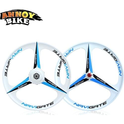 20" 26" 36V/48V 250W/350W lithium magnesium alloy three knife one wheel group with motor brake wheel rim wheel rotary type