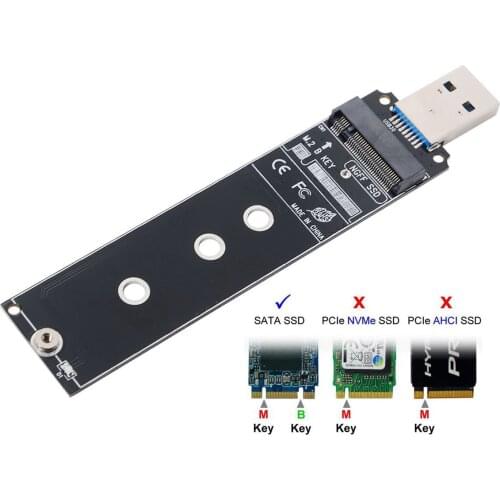 NGFF M2 B/M-key SSD to USB 3.0 External PCBA Conveter Adapter Card Flash Disk Type
