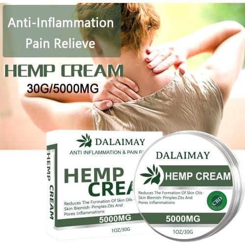10 PCS 30g CBD 5000mg Hemp Cream Anti-inflammatory Back/Muscle/ Arthritis Pain Relief Hemp Balm