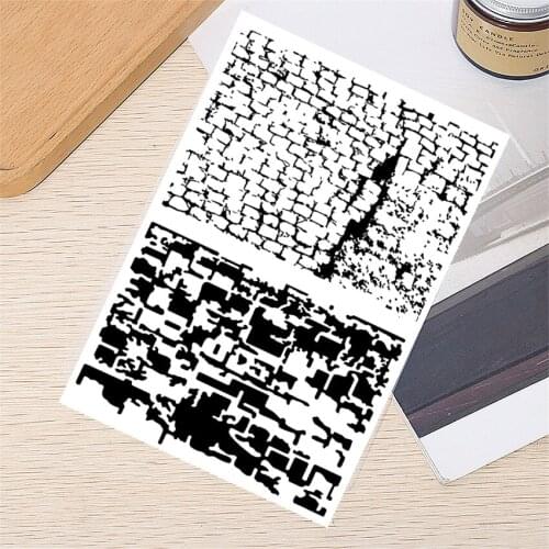 11*16CM Brick Wall Transparent Seal Clear Stamps Silicone Seal Roller Stamps DIY Scrapbook Album / Card Production Easter