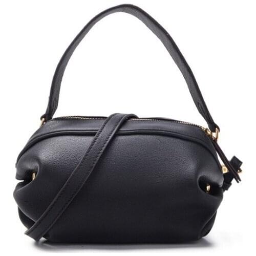 2019 new style split leather women small handbag with long strap crossbody bags