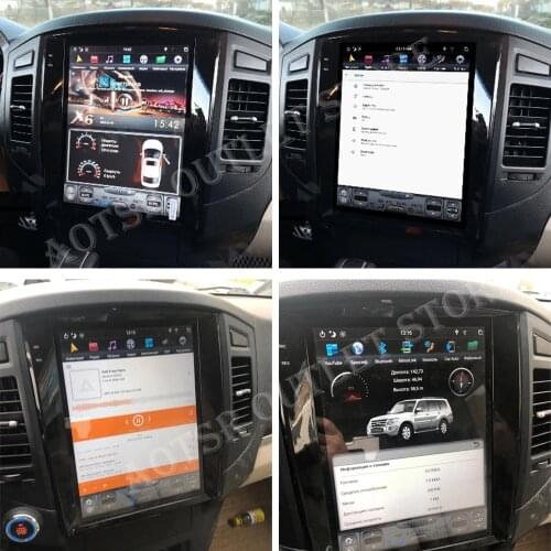 128G For Mitsubishi Pajero V97 V93 Shogun Montero Android Radio Recorder 2016+ Car Multimedia Player Stereo Head Unit PX6 Tesla
