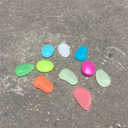 4 kg about 1200 Pieces Glow In The Dark Pebbles Stone Home Garden Decor Walkway Aquarium Fish Tank Decoration Free Shipping