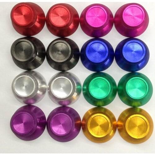 8 Colors 2pcs Set Metal Analog Thumb Grips Thumbstick Cap Thumb Stick Joystick Cap Button Cover For Xbox one Controller