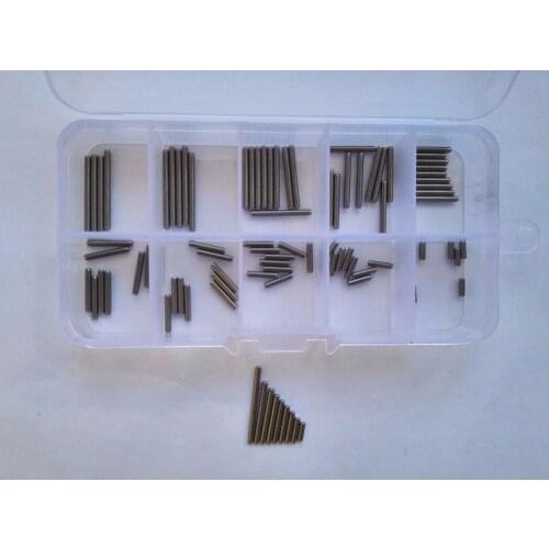 90PCS M2 304 Stainless Steel Solid Cylindrical Pin Locating Pins Assortment Set High Quality