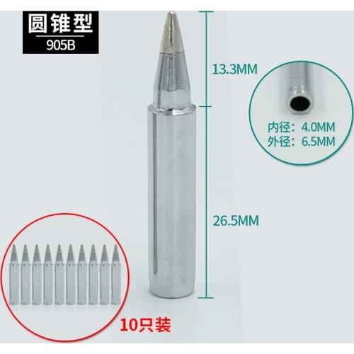 936 Soldering Station Thermostatic Electric Soldering Iron Tip T-18B Round Tip Horseshoe Inner Heat Welding Nozzle