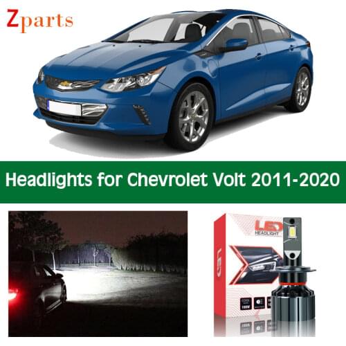 Car LED Headlight For Chevrolet Volt Headlamp Low High Beam Canbus Lighting White Auto Lights Front Lamp 12V 6000K Accessories