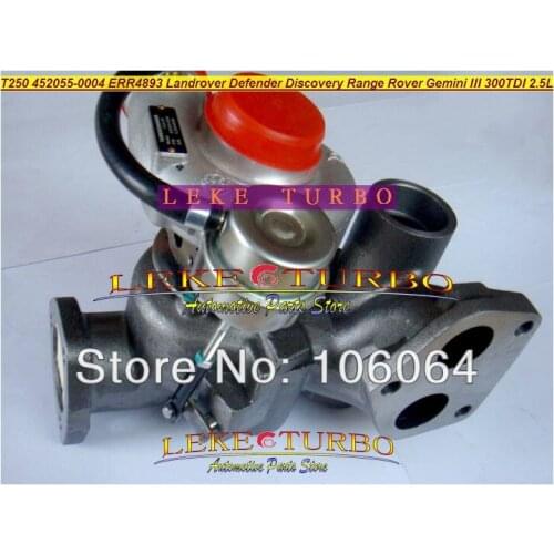 Free Ship T250-04 452055-0004 452055 Turbo Turbocharger For Land Rover 90 110 Discovery Defender Range Rover 90- Gemini III 2.5L