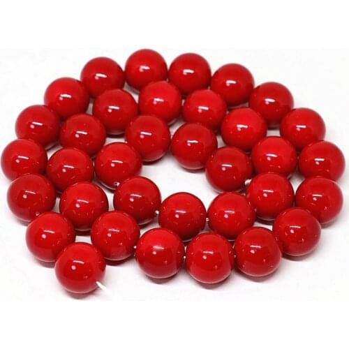 Factory outlet dark red baking paint loose beads 4,6,8,10,12,14mm charms elegant diy beauty gift jewelry making 15inch B1624