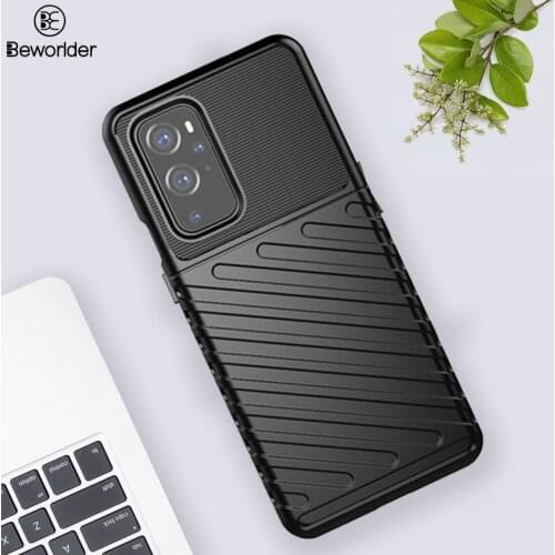 For OnePlus 7T 8 9 Pro Cases Rugged Shield Silicone Rubber Fulll Protect Phone Cover For OnePlus 9R 9 8T Case