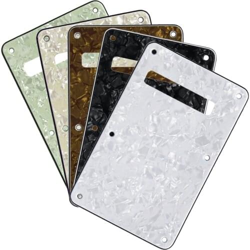 FLEOR Pearl Color ST Electric Guitar Back Plate Backplate Tremolo Cover 4Ply With Screws