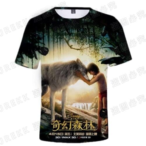 2021 The Jungle Book 3D T Shirt Men Women Children Summer Casual tshirt Boy Girl Kids Fashion Streetwear Print T-shirt Tops Tee