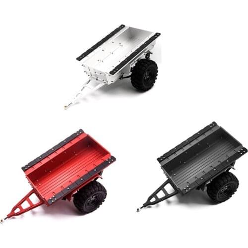 Metal Leaf Spring Trailer Car Cargo Carrier for 1/10 RC Crawler Car Axial SCX10 90046 Traxxas TRX4 TRX6 Tamiya Redcat