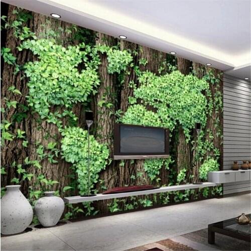 Milofi custom wallpaper mural creative world map rattan 3D living room sofa TV background wall decoration painting
