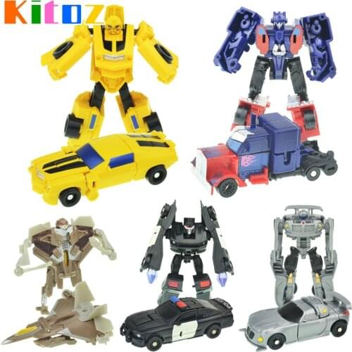 Kitoz Transformation Series Mini Robot Car Action Figure Model Deformation Plastic Toy Gift for Boy Children