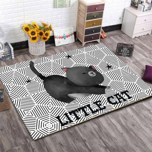 New cartoon moon Unicorn girl bedroom carpet childrens game mat living room decoration area carpet doormat kitchen corridor liv