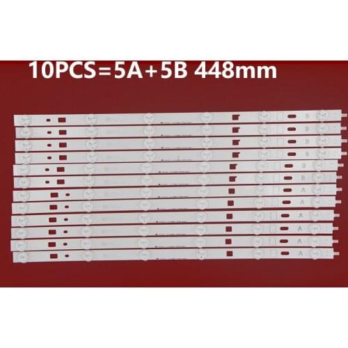 New Kit 10pcs 448mm LED backlight Strip 6leds LG Innotek 46inch NDSOEM A B Type REV0.1 For Kdl-46r485a KLV-46R452A
