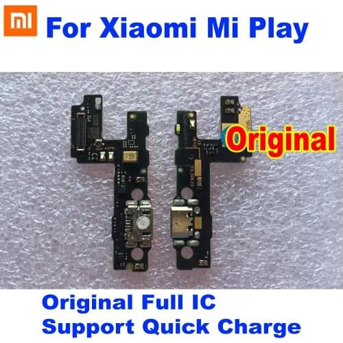 Original Best Full IC Charging Port PCB Board USB Charge Dock Connector Microphone Flex Cable For Xiaomi Mi Play Charger