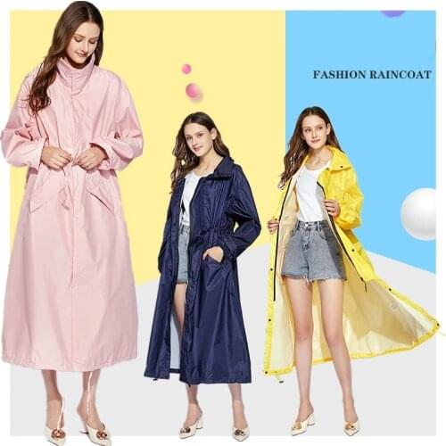 Big Size Men Women Lengthen Lightweight Raincoat Thin Poncho Ladies Waterproof Raincoats Long Slim Rain Jacket Adults Rain Coat