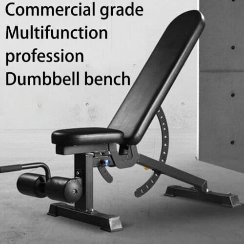 Gym Commercial Indoor Fitness Multifunctional Supine Board Abdomen With 10-Speed Adjustable Fitness Chair