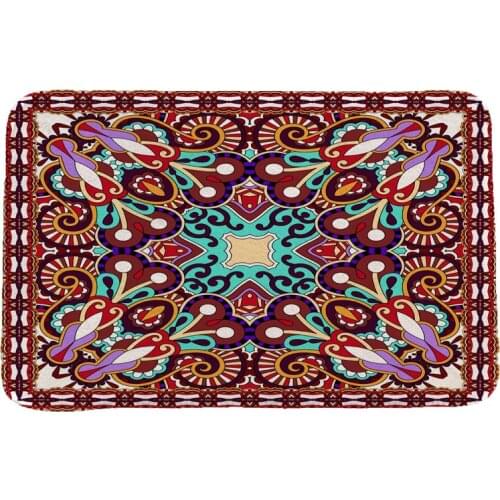 Ethnic Style National Customs Rug Hallway Carpets and Rugs for Bedroom Living Room Carpet Kitchen Bathroom Anti-Slip Floor Mats