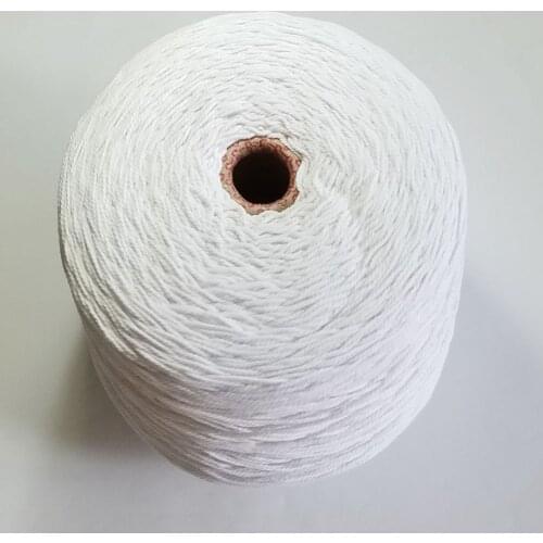 White 100% cotton rope twine cords weight about 2 kilogram/cone for handmade accessory