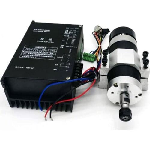 High speed air cooled spindle kit 600W CNC brushless Spindle motor CNC Engraving Machine ER11 220VAC Driver