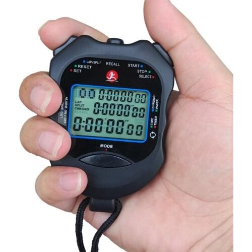 120-channel Stopwatch Electric Timer Sports Watch Electronic Countdown Metronome Clock Alarm Calendar