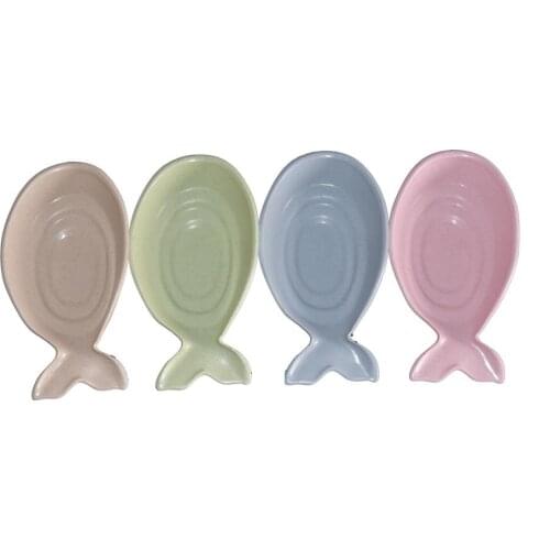 2pcs Goldfish Shaped Seasoning Sauce Dish Eco-Friendly Non-toxic Dish Goodlooking Saucer