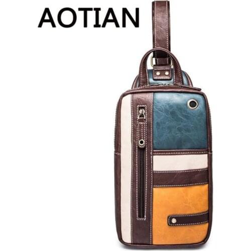 2020 New Design Crossbody Bags For Men Popular Chest Bag Convenient Man Leather Bag Sac For Phone