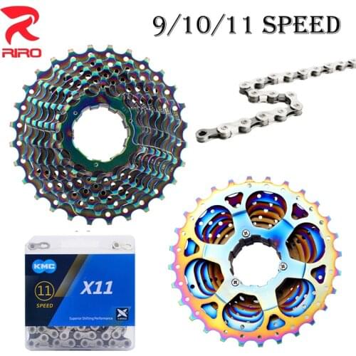 9V 10V 11V cassette 11-28T road bike cassette wide ratio folding bike freewheel 9/10/11speed bicycle chain cycling part